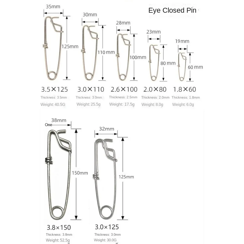 10 قطعة 2024 مقاومة للتآكل الصيد المفاجئة الفولاذ المقاوم للصدأ التونة الصيد وصلة دوّارة لصيد الأسماك أسماك القرش الصيد كليب المفاجئة