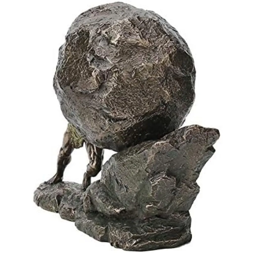 

Outdoor Decorations 1/8 Inch and Boulder Cold Cast Resin Bronze Finish Statue Home Decor Yard and Garden Decors