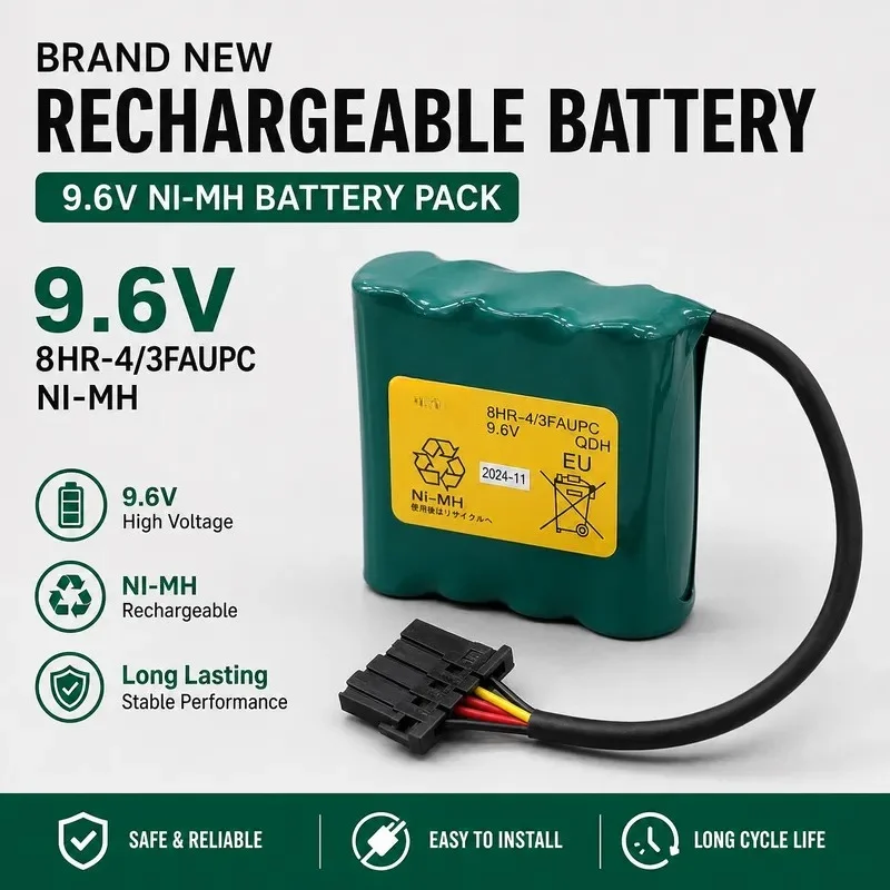 for FDK 8HR-4/3FAUPC 9.6V Battery Compatible with Aucma Machine Okuma Machine Tool Imported Rechargeable