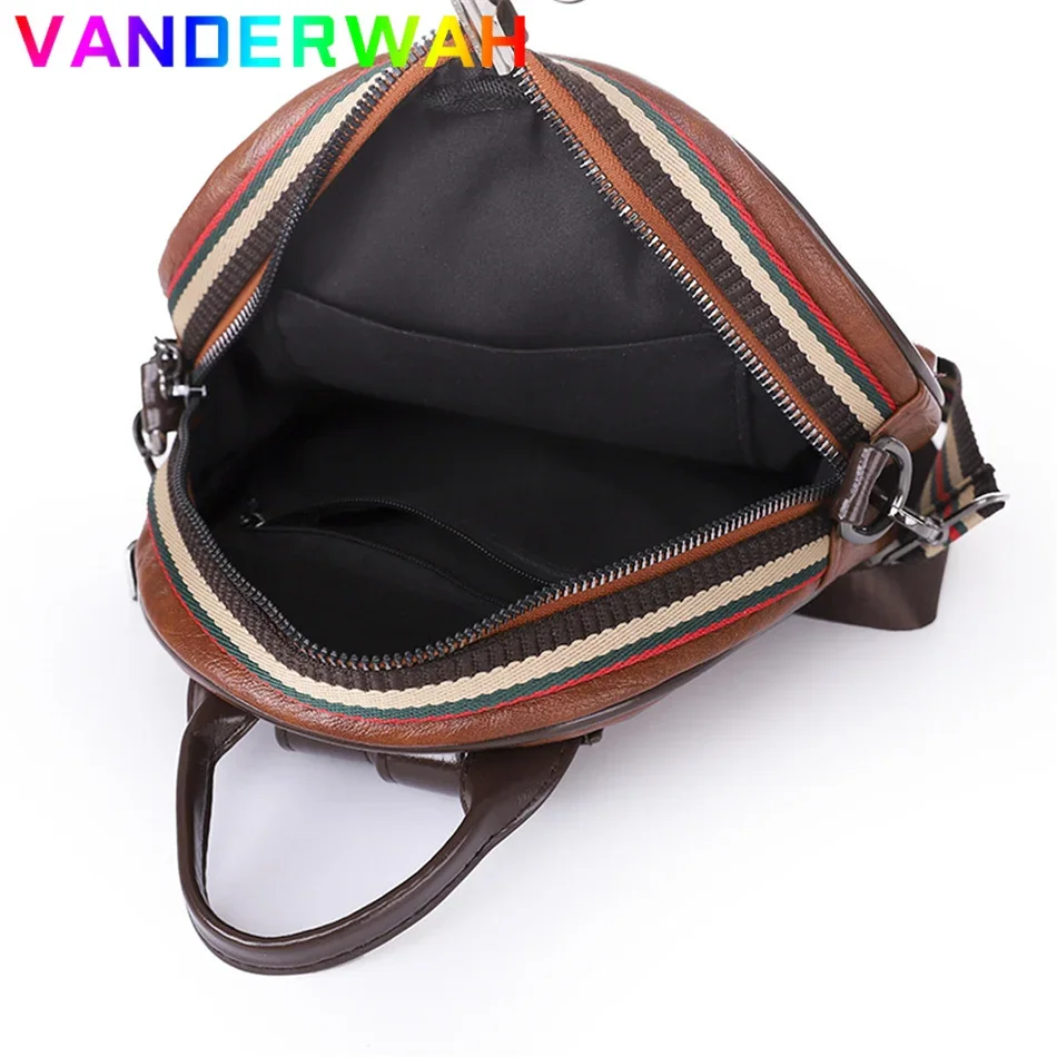 Mochila pequeña informal para mujer, bolsos de hombro tipo bandolera multifuncionales, mochila de viaje para mujer, Mini bolso escolar