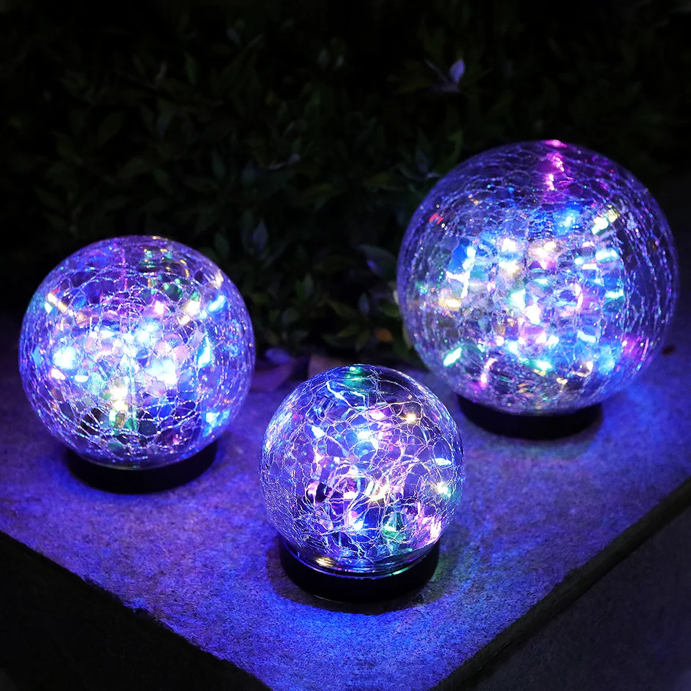 ソーラークラックガラスグローブライト-led-防水屋外ランプ-庭の通路-芝生-庭-フェスティバル装飾用