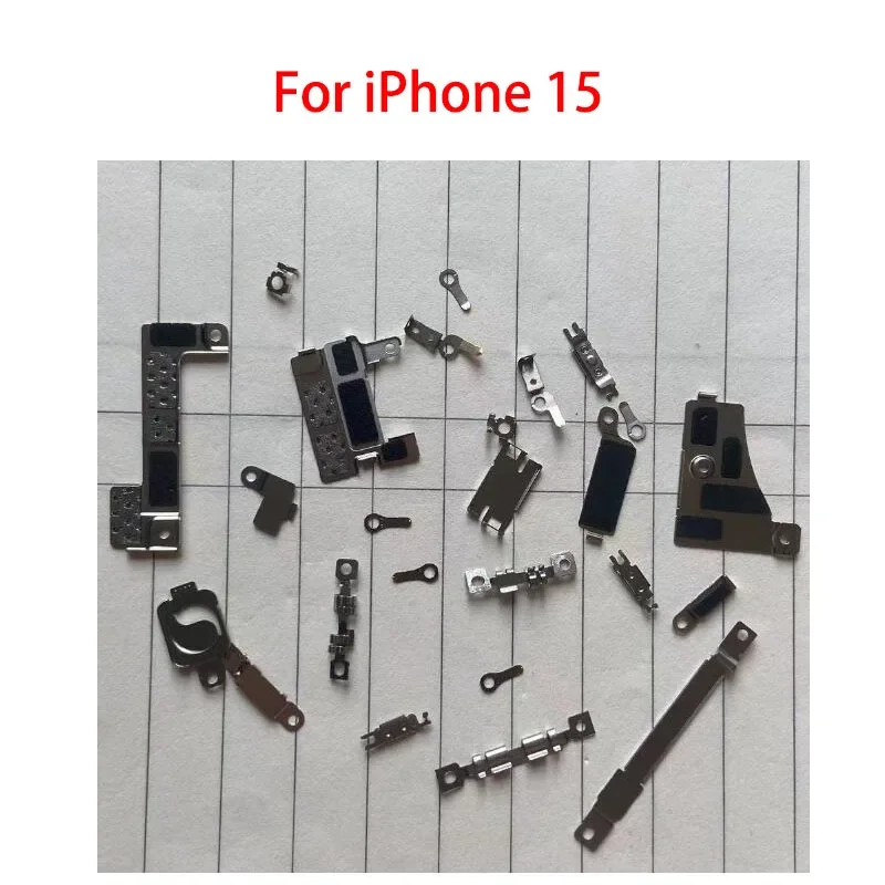 

10Set full inside Inner small metal holder bracket shield plate set kit for iPhone 15 plus pro Max