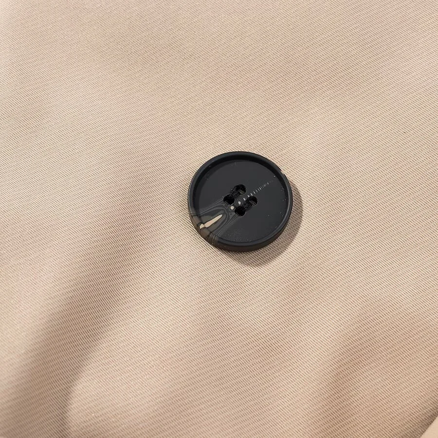 2025 autumn new women's fashion versatile loose casual button belt long-sleeved windbreaker short jacket