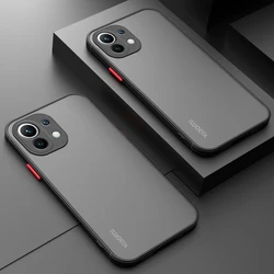 Shockproof Matte Case For Xiaomi Mi 11 Lite 5G NE 9s 10s 11s Poco X4 12 Redmi Note 10 9 12T 11T Pro Lens Protection Clear Cover
