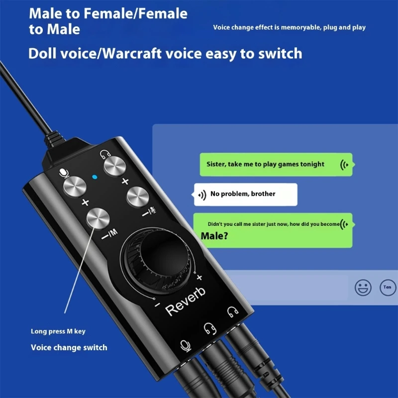 USB 7.1 External Sound Card For PC Mobile Live Streaming Plugs And Play Design With High Fidelities Sound Output