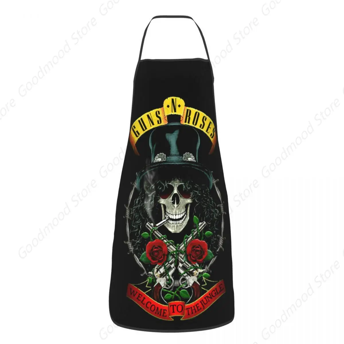 Rose Steampunk Music  Chef Cooking Baking Apron Women Men Heavy Metal Rock Band Tablier Cuisine for Painting