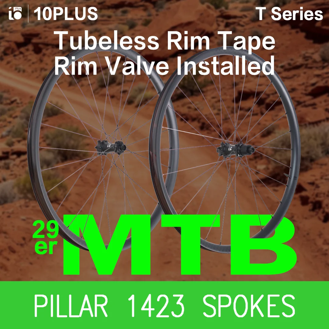 10PLUS 29er Carbon MTB Wheelset 30mm Wide 24mm Deep T Series Disc Brake XC Trail