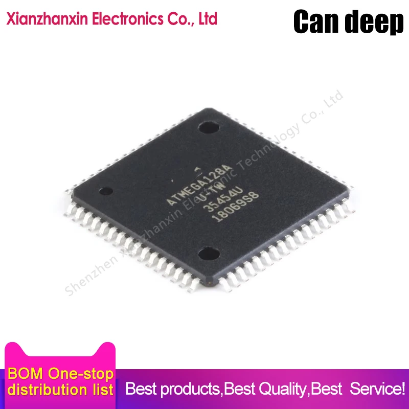 1PCS/LOT  ATMEGA128A-AU ATMEGA128A MEGA128A TQFP64 Microprocessor chips