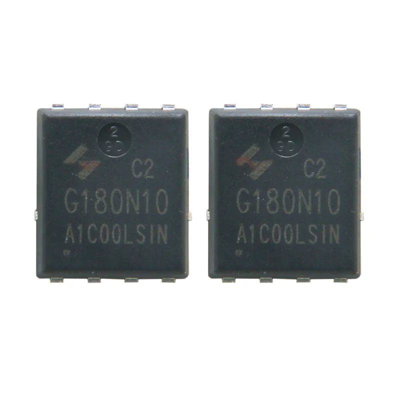 10pcs/Lot HYG180N10LS1C2 PDFN-8 MARKING;G180N10 N-Channel Enhancement ModeMOSFET 100V 46A Brand New Genuine Product