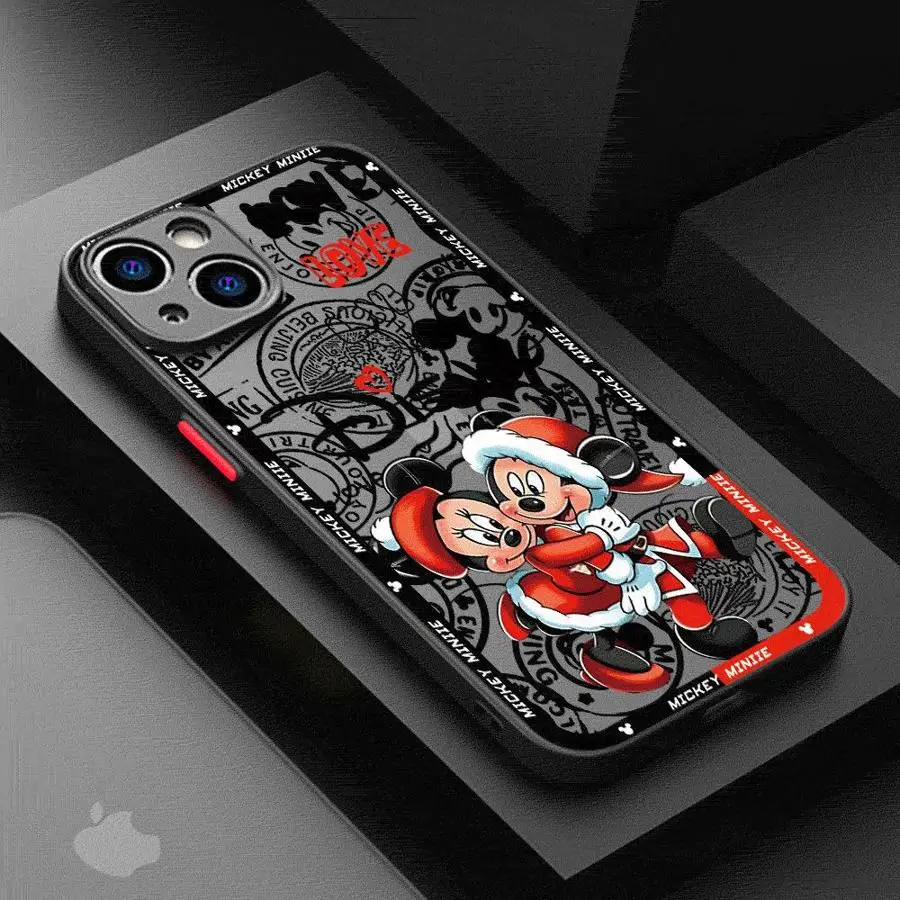 Disney Mickey Minnie Phone Case for Xiaomi Redmi 12 12C 13C 5G 13 4G A1 A2 Plus 9 9A 9C 9T 10 10C 10A K40 Pro Matte Cover