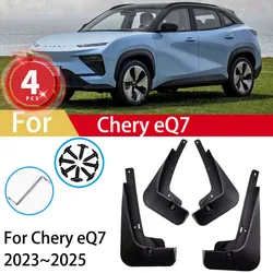 For Chery eQ7 2023 2024 2025 Mud Flaps Car Splash Guards Fender Protector 4pcs Mudguards Accessories