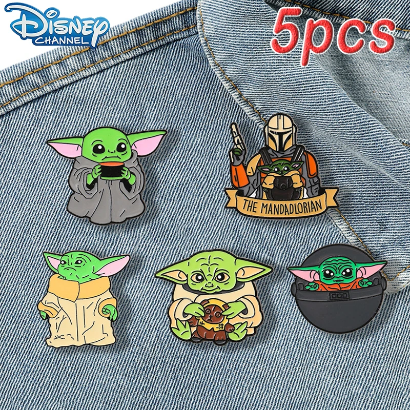 

Disney Movie Yoda Enamel Pins Cartoon Cute Metal Badges Fashion Clothes Backpack Pin Accessories Jewelry for Women Friends Gift