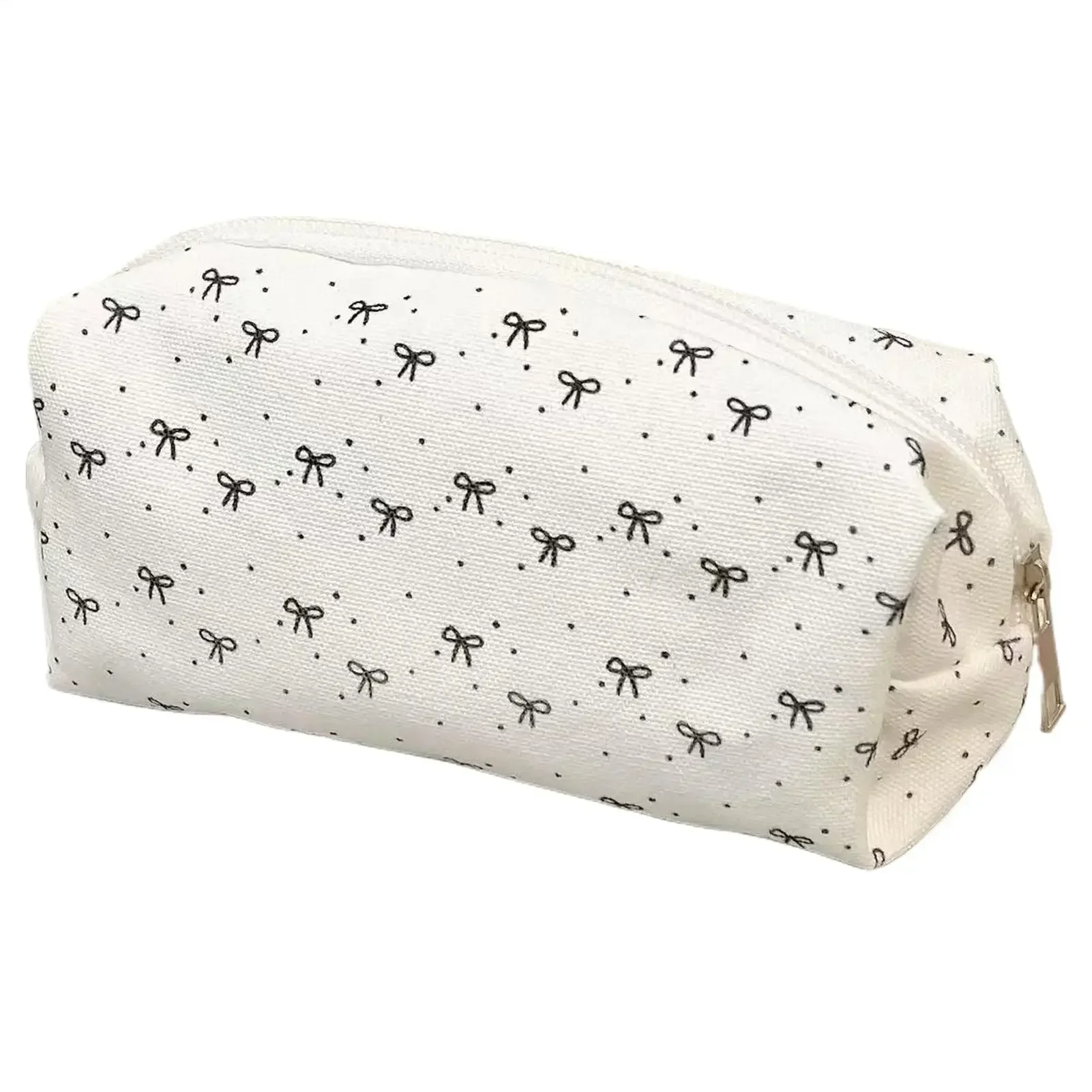 Large Capacity Pen Bag Pencil Pouch Bow Pattern Boxes Portable Stationery Organizer For Teen College Kids School Crafts Travel