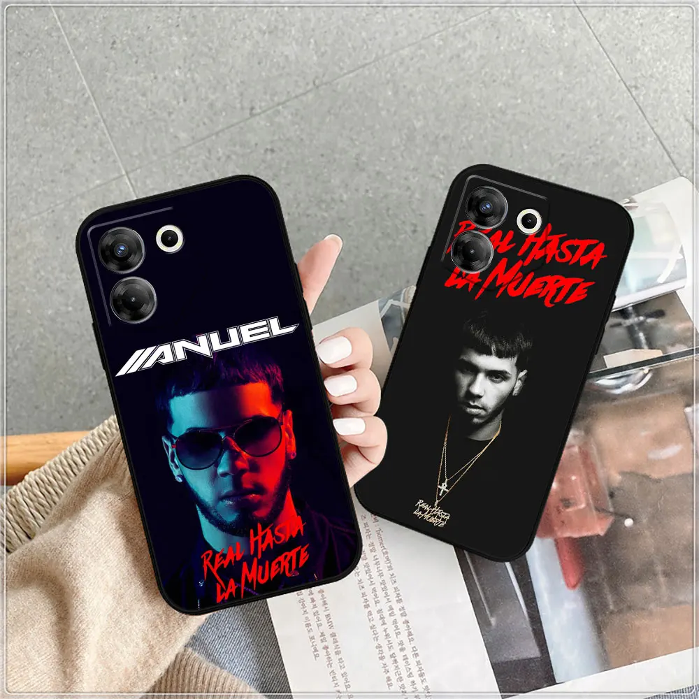 Anuel AA Real Hasta La Muerte Phone Case For Infinix Tecno Camon 20 19 16 Pova 6 5 4 Neo 2 Smart 8 7 6 5 Zero 30 20 8 Pro Cover