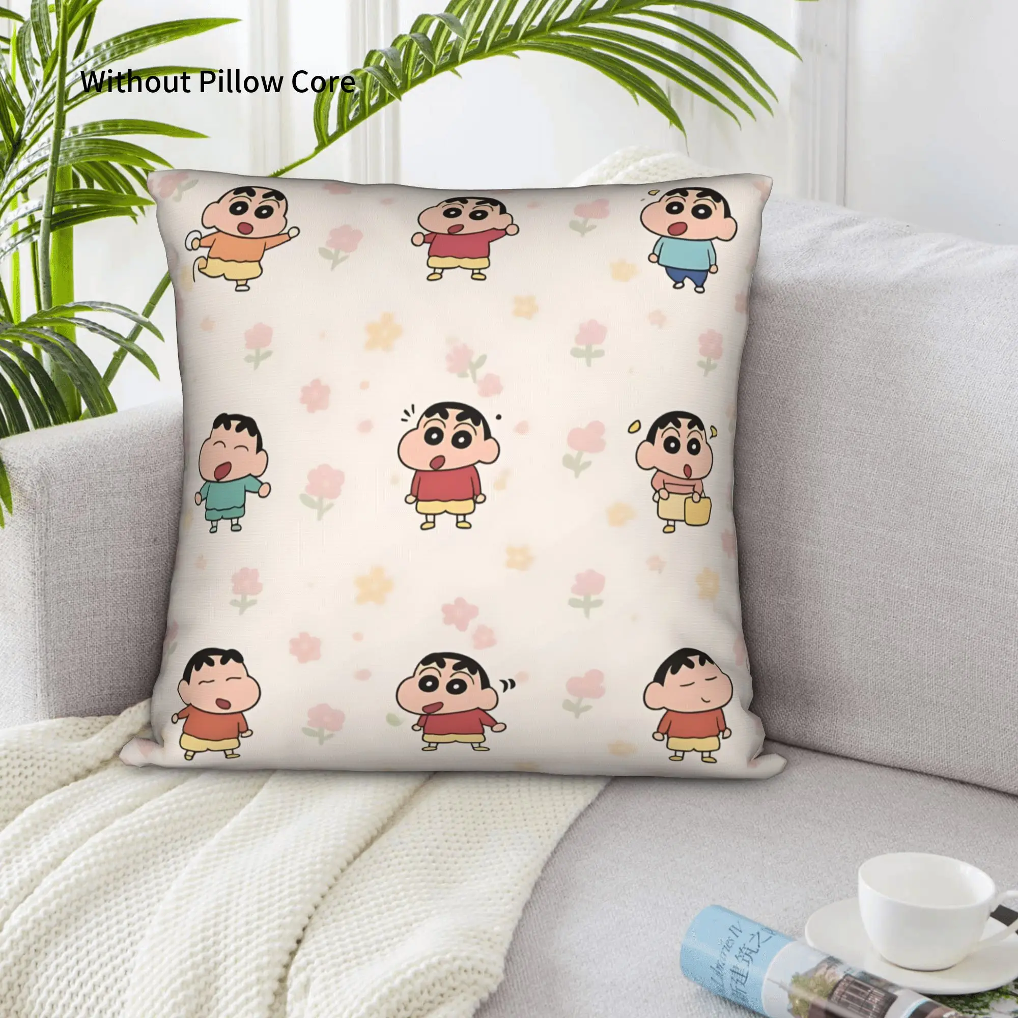 1PC Crayon S Shin chan Pillow Case Double-Sided Printing  Sofa Cushion Bedroom Bedside Pillow
