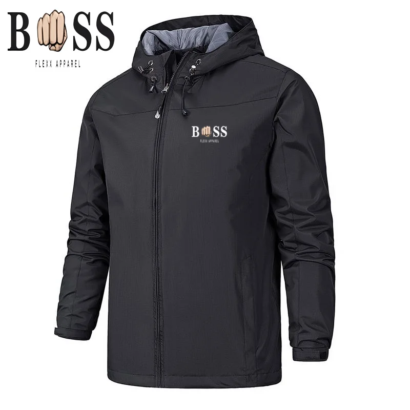 2024 new waterproof men's jacket brand mountaineering wear men's windproof jacket Outdoor men's windbreaker men's sports jacket