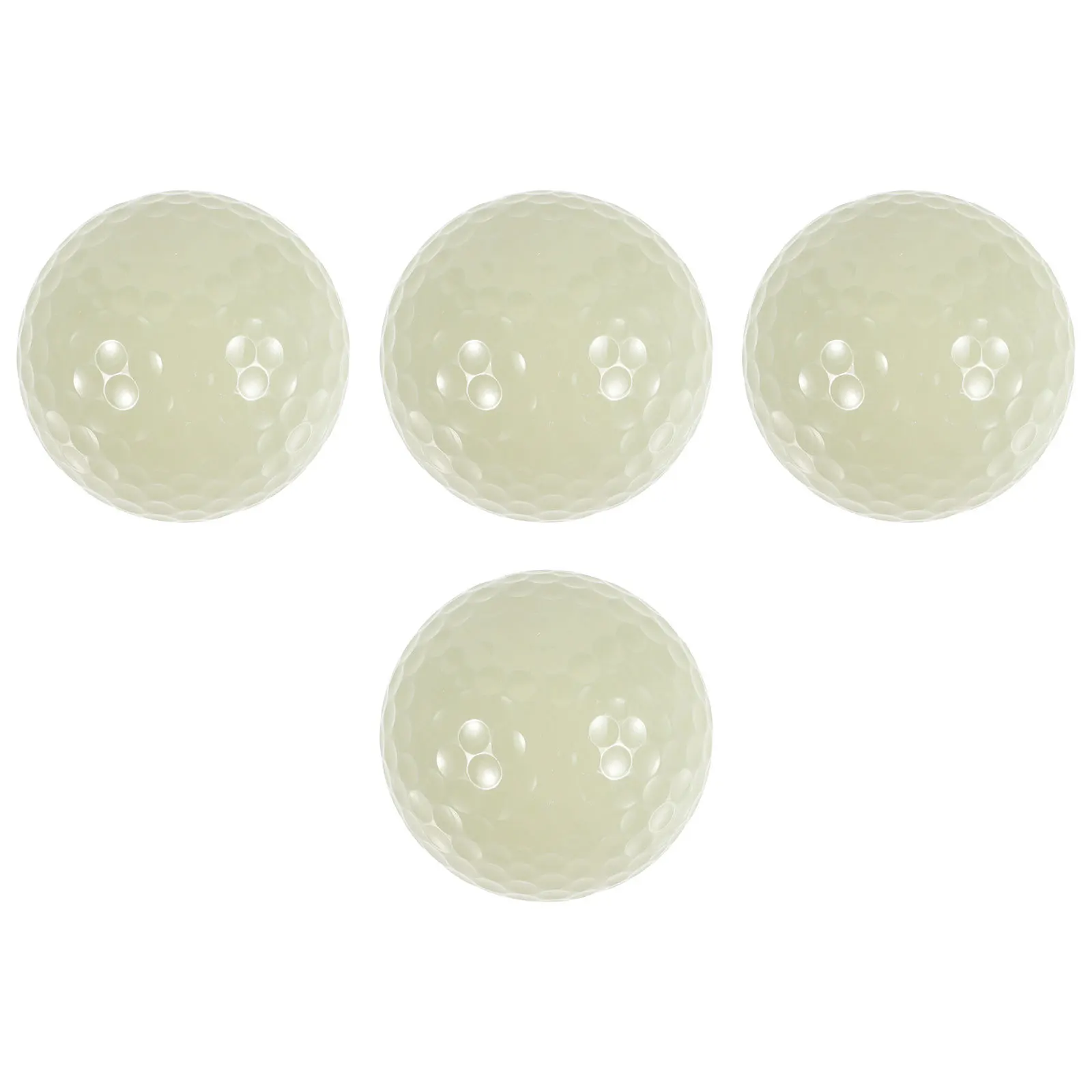 4 قطع من كرات الجولف المتوهجة المطاطية المضيئة للتدريب الرياضي الليلي تتوهج في الظلام معدات الجولف للعب في الهواء الطلق #2