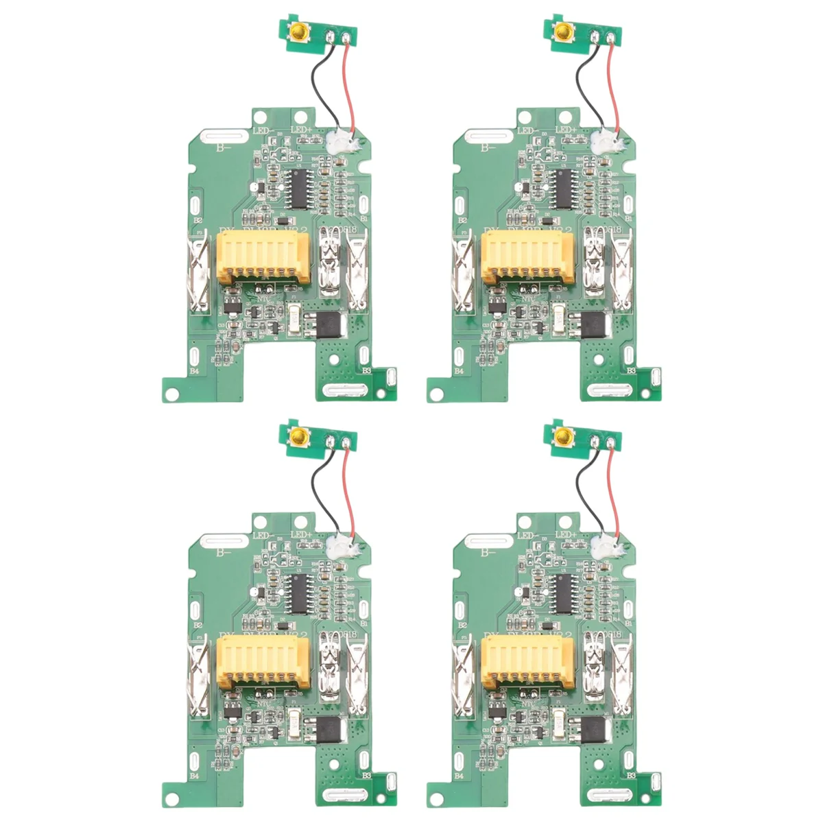 BL1830 Li-Ion Battery BMS PCB Charging Protection Board for Makita 18V Power Tool BL1815 BL1860 LXT400 BL1850, 4 Pack