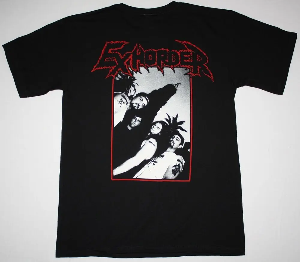 Exhorder группы Live In концерт хлопковая черная женская рубашка унисекс MM1618 футболки Y2K топы унисекс летние с коротким рукавом