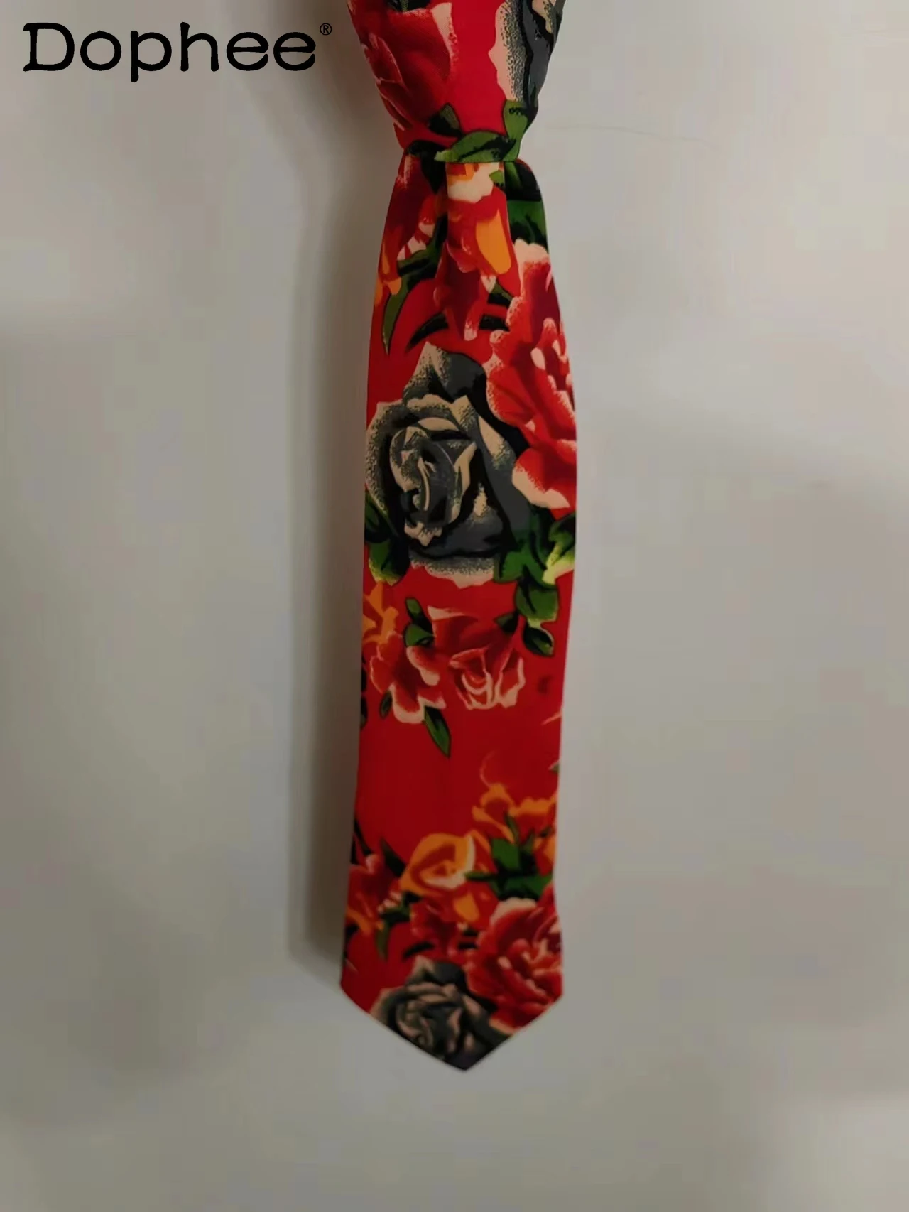 Suit Northeast Big Flower Slimming Suit High Street Festive Suit Men's Tie Youth Popularity Trendy Casual Male Fashion Ties