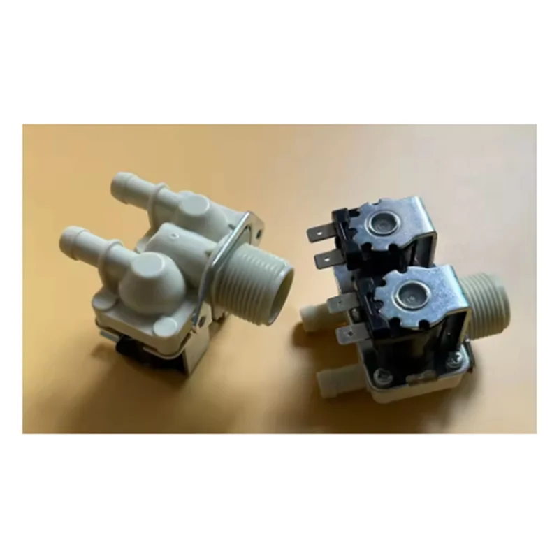 

AB13-1 входной 2-выходной электромагнитный клапан для автоматической стиральной машины, подметальный робот, бытовая техника, впускной клапан для воды с винтом