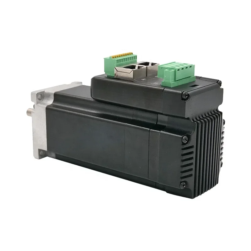 Motor de ônibus de campo Ethercat iHSV57-30-18-36-EC 180W Servo motor CA integrado com controlador de acionamento 36V 3000rpm para impressora 3D