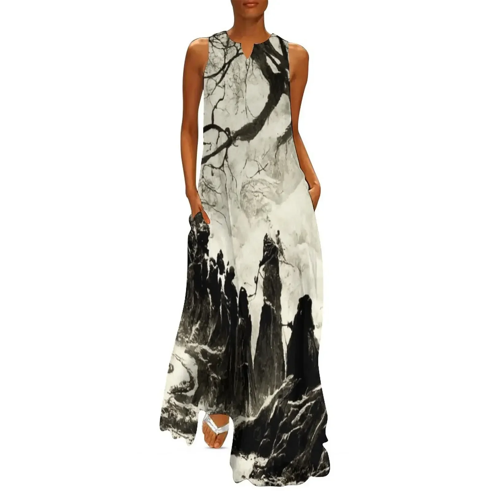 

The Fellowship goes South Long Dress dresses for woman Summer women's clothing Beachwear Dress