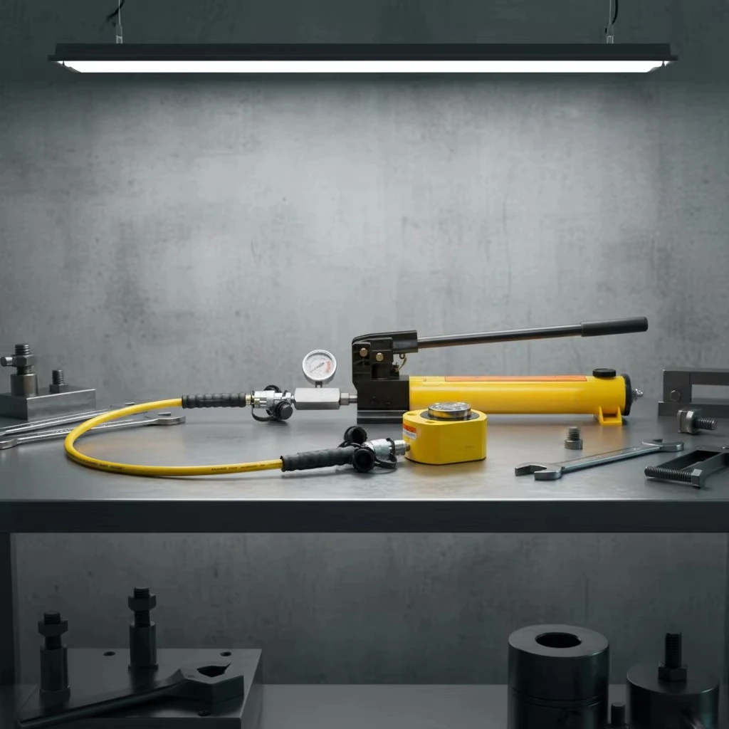 700Bar/10000PSI Light Weight Manual Hydraulic Hand Piston Pump  for Hydraulic Cylinder 8-10 Years Use