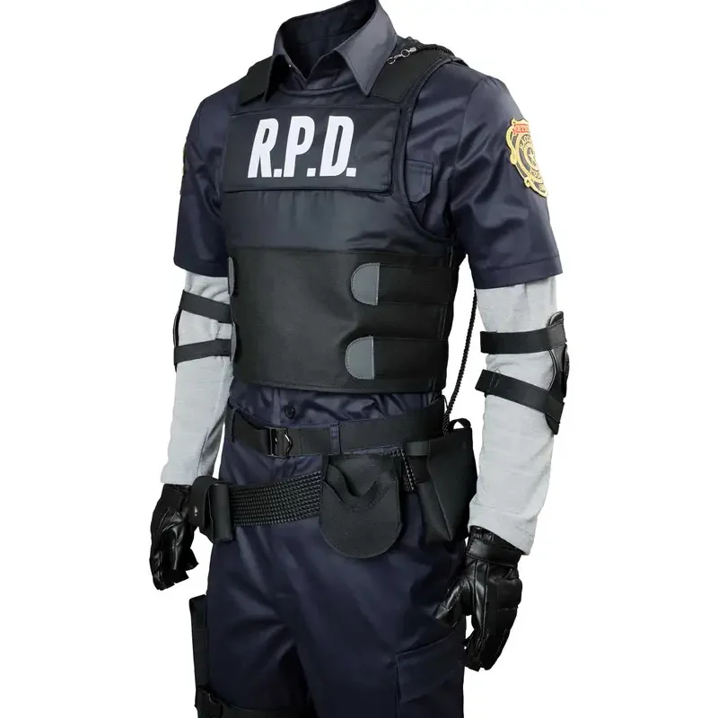 XT8Biohazard Game Resident Re أزياء تنكرية ليون ملابس رجل حفلة الهالوين لعب الأدوار ملابس الذكور الكبار موضة جديدة @ XT6!