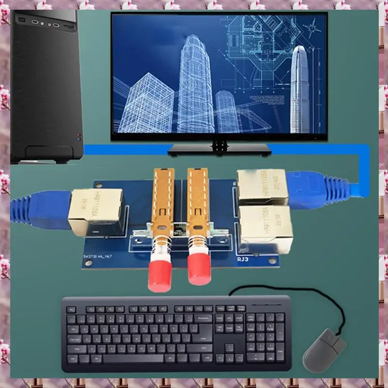 2025 1Set 2-Port Rj45 Internes Und Externes Switcher-Kabel Breitband 2-In-1-Out Netzwerk Port Splitter Modul PCB, 1Set 2-Port Rj4
