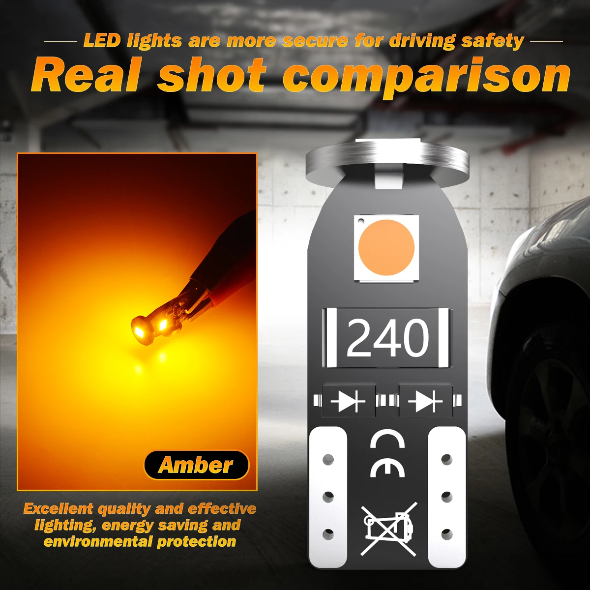 100x T10 W5W LED Parking Vanity Mirror Light Bulbs Anti-Flicker Powerful For Volvo XC60 XC90 S60 V70 S80 For BMW E60 E90 E91 E92