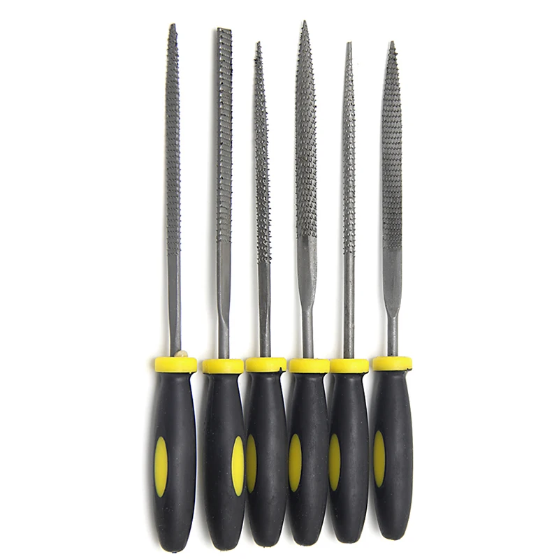 Y1UD 6Pcs 140mm Mini Metal Filing Rasp Needle File Tools Hand Woodworking