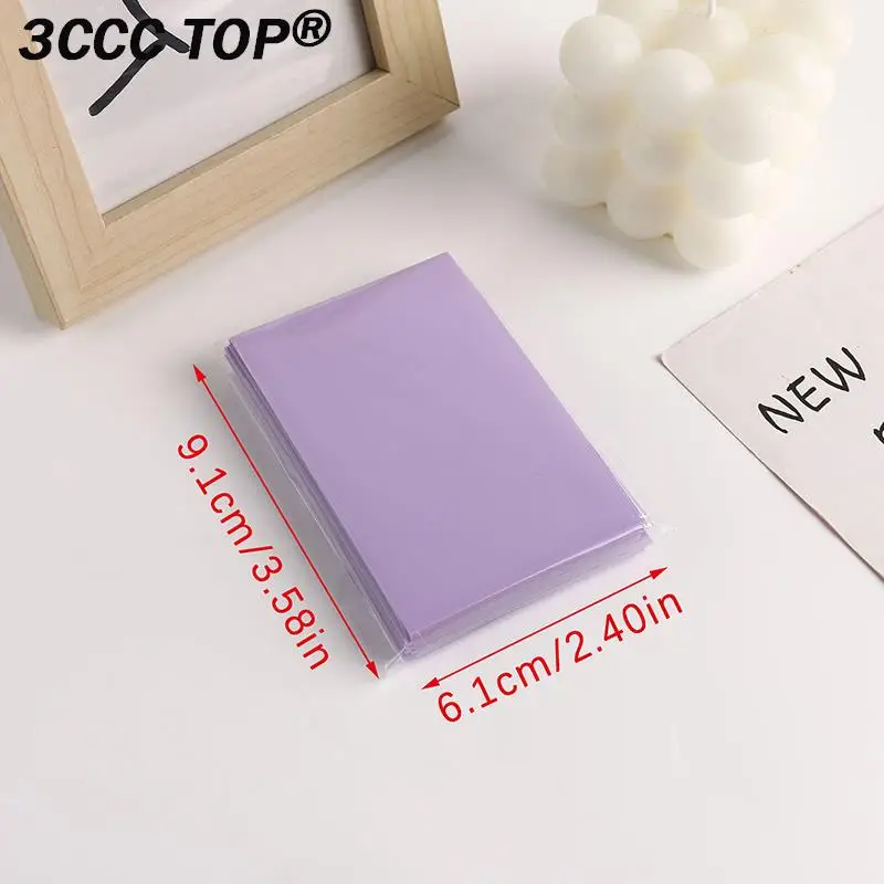50Pcs/lot Ice Cream Color Card Bag Photocard Sleeves Idol Photo Cards Protective Storage Bag PP Frosted Card Film