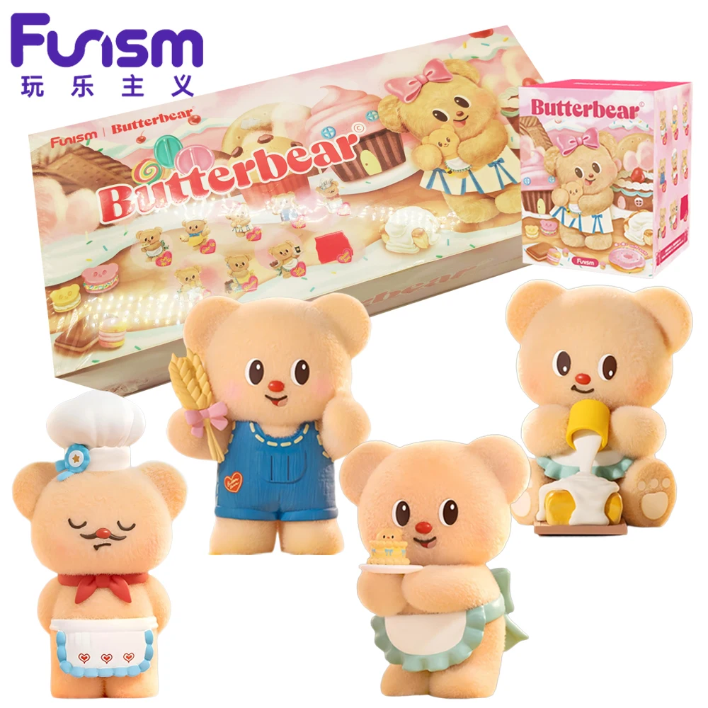 

NEW FUNISM Butter Bear Baking Workshop Series Blind Box Surprise Dolls Desk Car Ornamets Decoration Birthday Gifts for Friends
