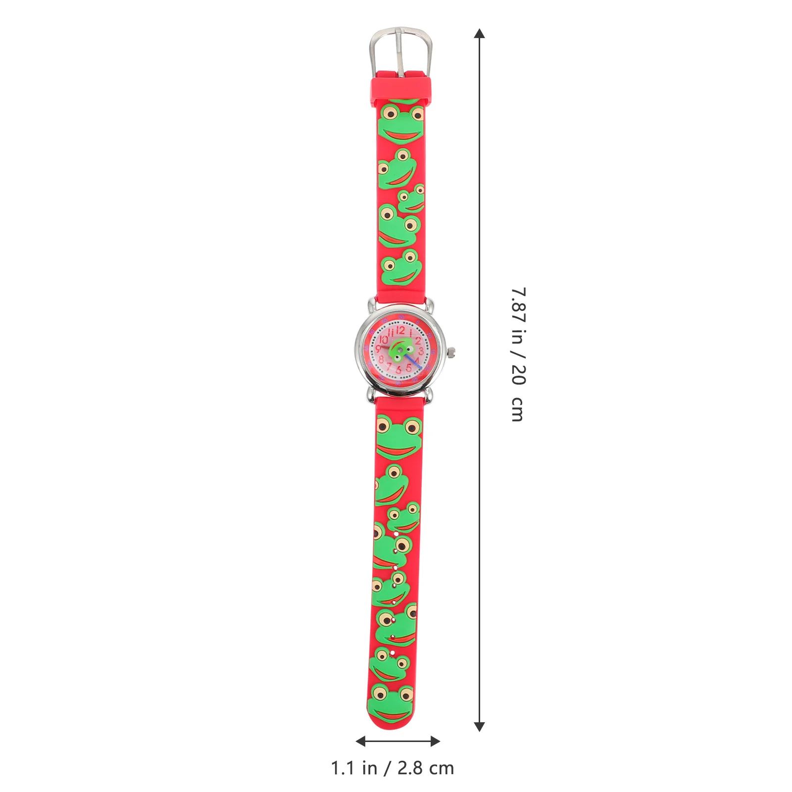 1 Uds. Reloj de pulsera de silicona 3D de dibujos animados, artesanía fina, cómodo reloj para exteriores