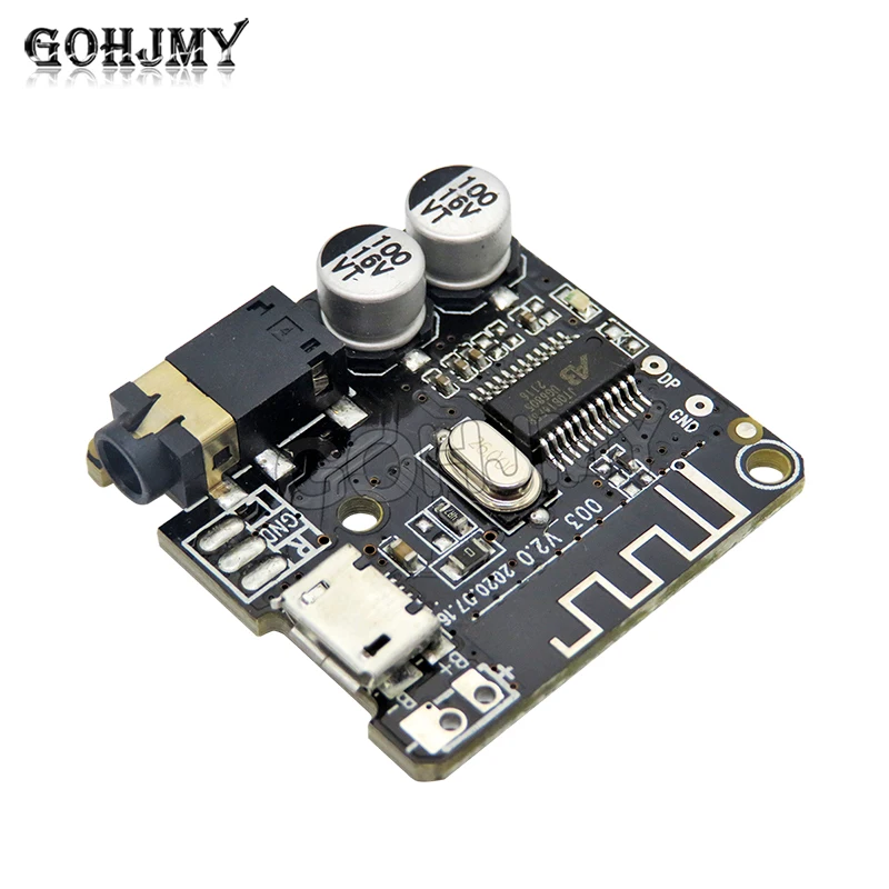 VHM-314 Bluetooth 5.0 Audio Receiver Module MP3 Lossless Decoder Board 3.7-5V Wireless Stereo Music Decoding Amplifier GOHJMY