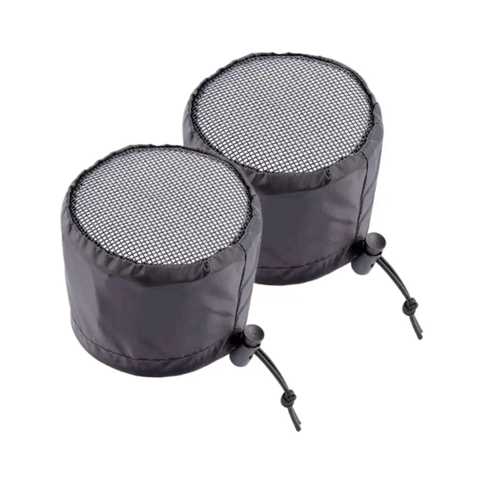 2Pcs Elastic Band Grow Tents Vent Cover Insect Proof Fixed Buckle Duct Filter Cover Polyester Mesh Ventilation Covers Garden