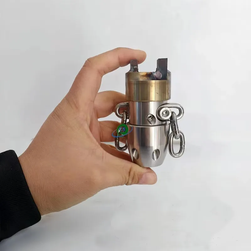 

Насадка для прочистки канализации высокого давления с вращающейся цепью и резаком для корней, прочная стальная головка, вращающиеся цепные форсунки G1/2 40L