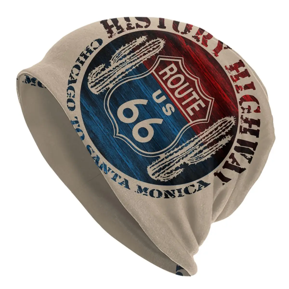 Route 66 Great America Road Vintage Trip Perfect Gifts Skullies Beanies Caps Hip Hop Winter Warm Knitting Hat Adult Bonnet Hats
