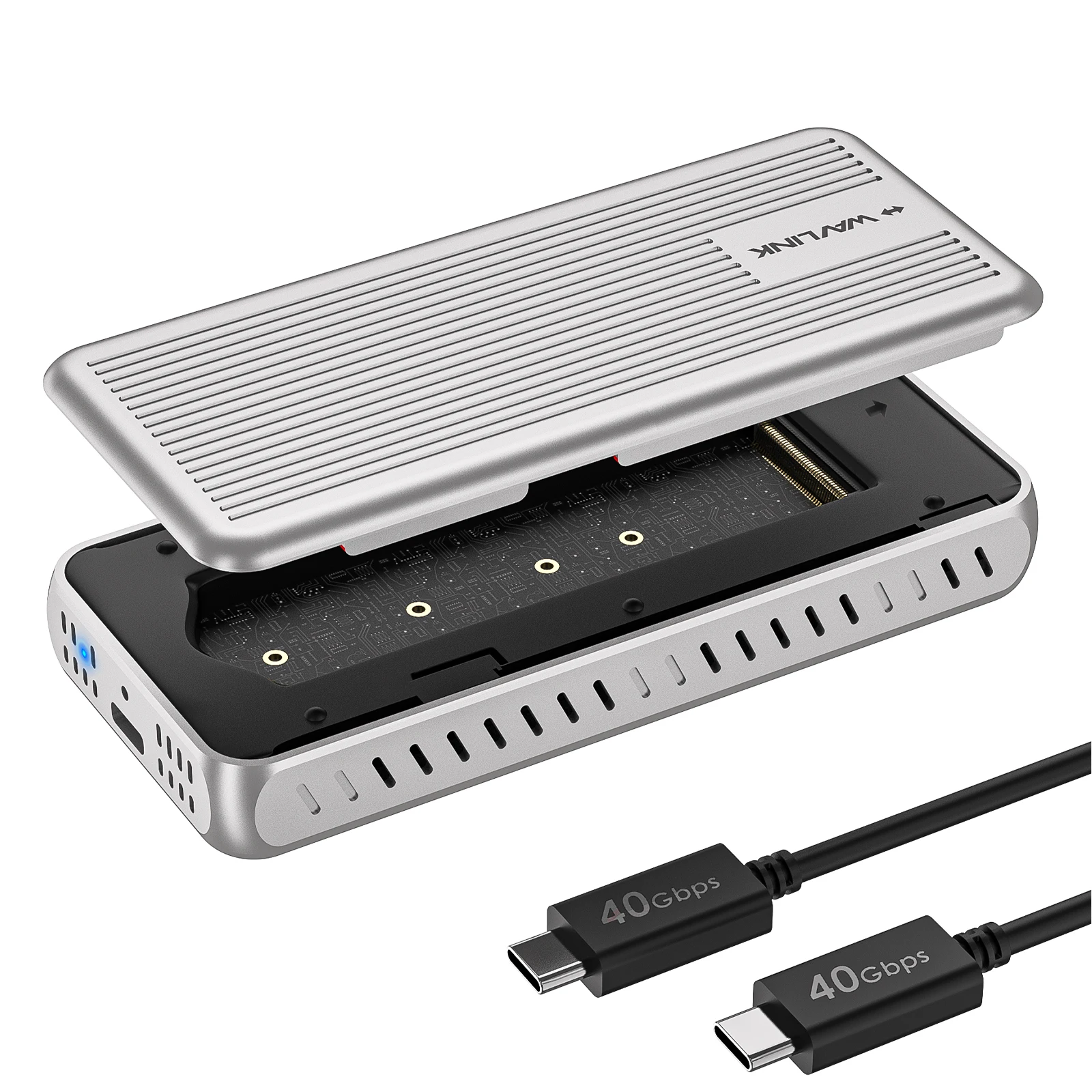WAVLINK 40Gbps Universal/Thunderbolt USB4 PCIe NVMe SSD Enclosure