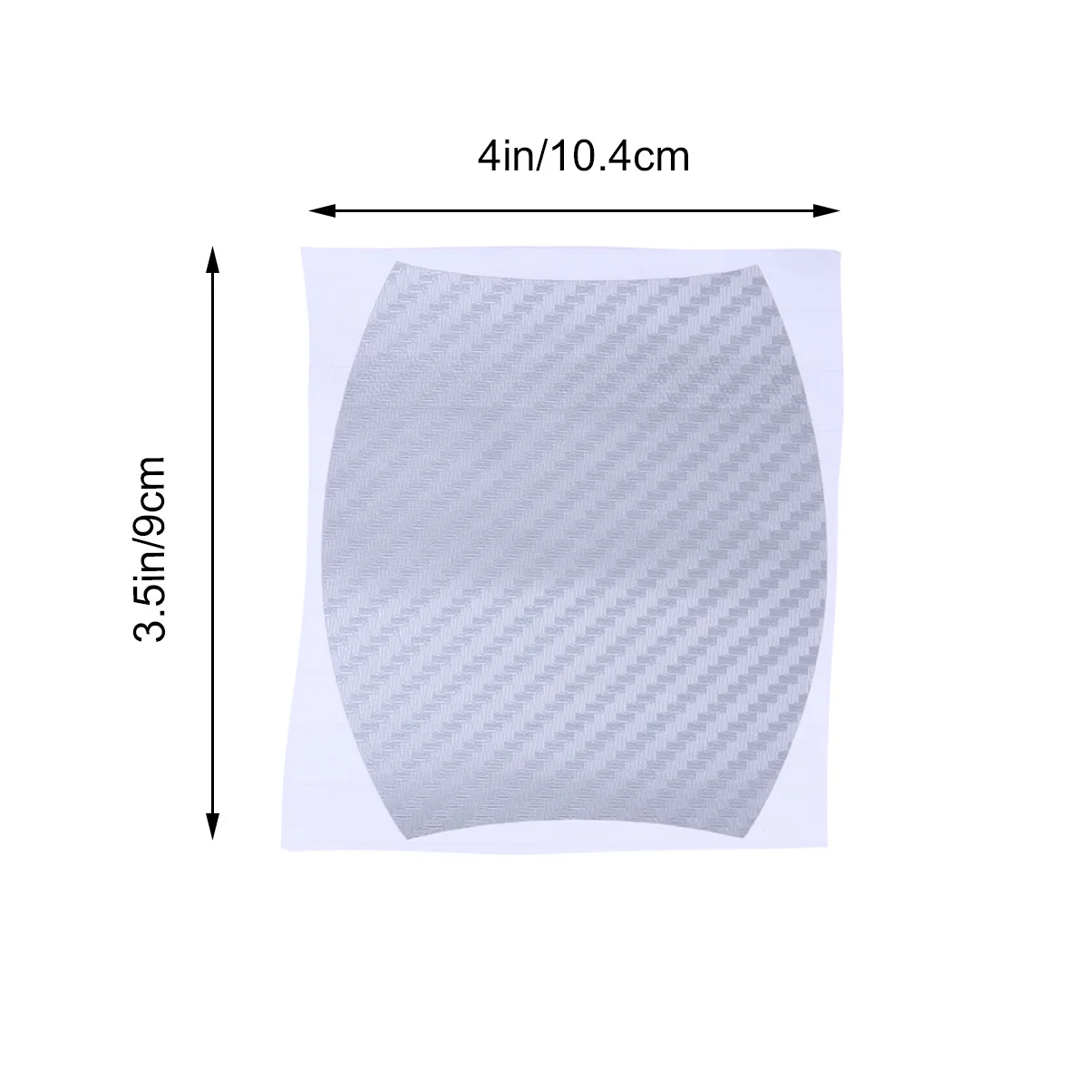

4 pcs Car Handle Sticker Silver Carbon Fiber Scratch Protector Film Anti-scratch Wear Resistance Self Adhesive Door Handle Film