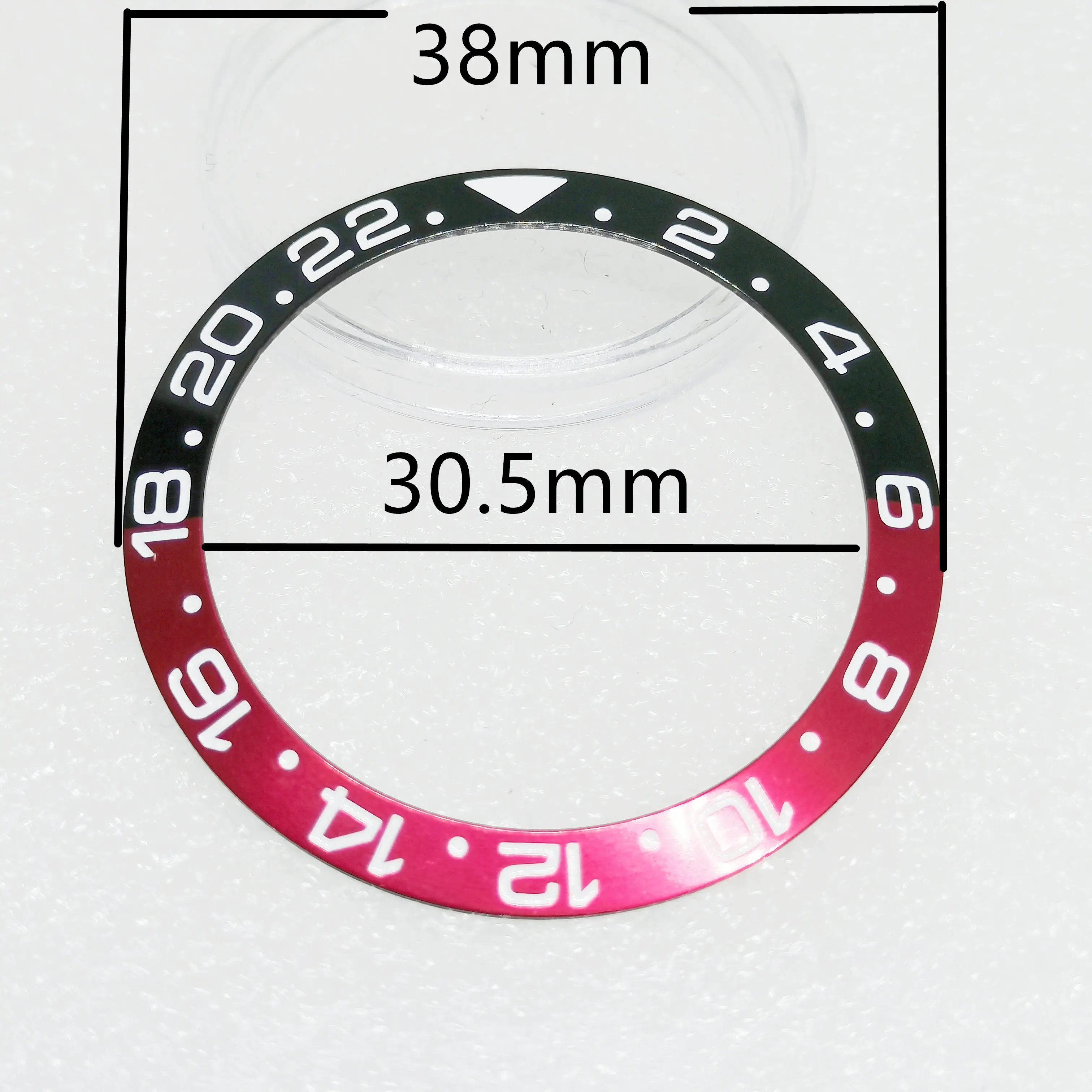 Watch Parts GMT Ceramic Bezel Outer Diameter 38MM Inner Diameter 30.5MM