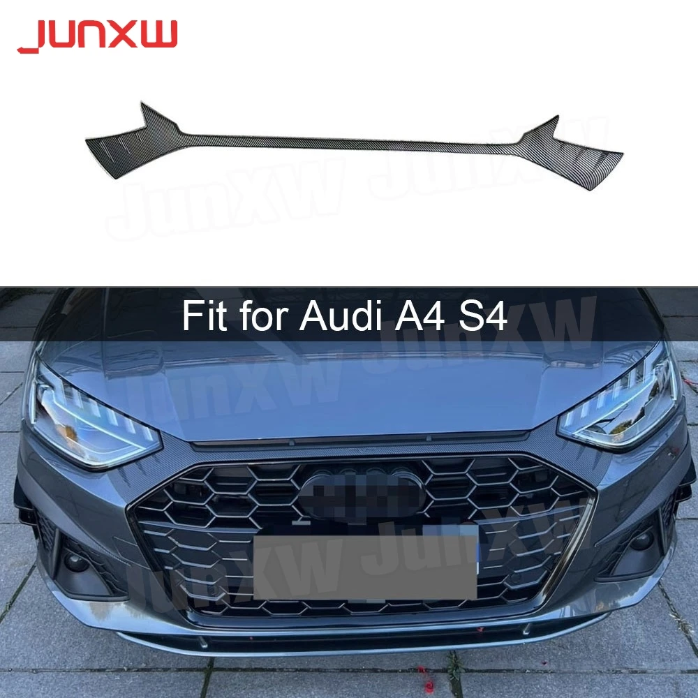 Bande de diffuseur avant de voiture en matériau ABS, pour Audi A4 S4 2020 – 2024, non Standard, Style A, garniture de lèvre de pare-chocs avant, accessoires de décoration