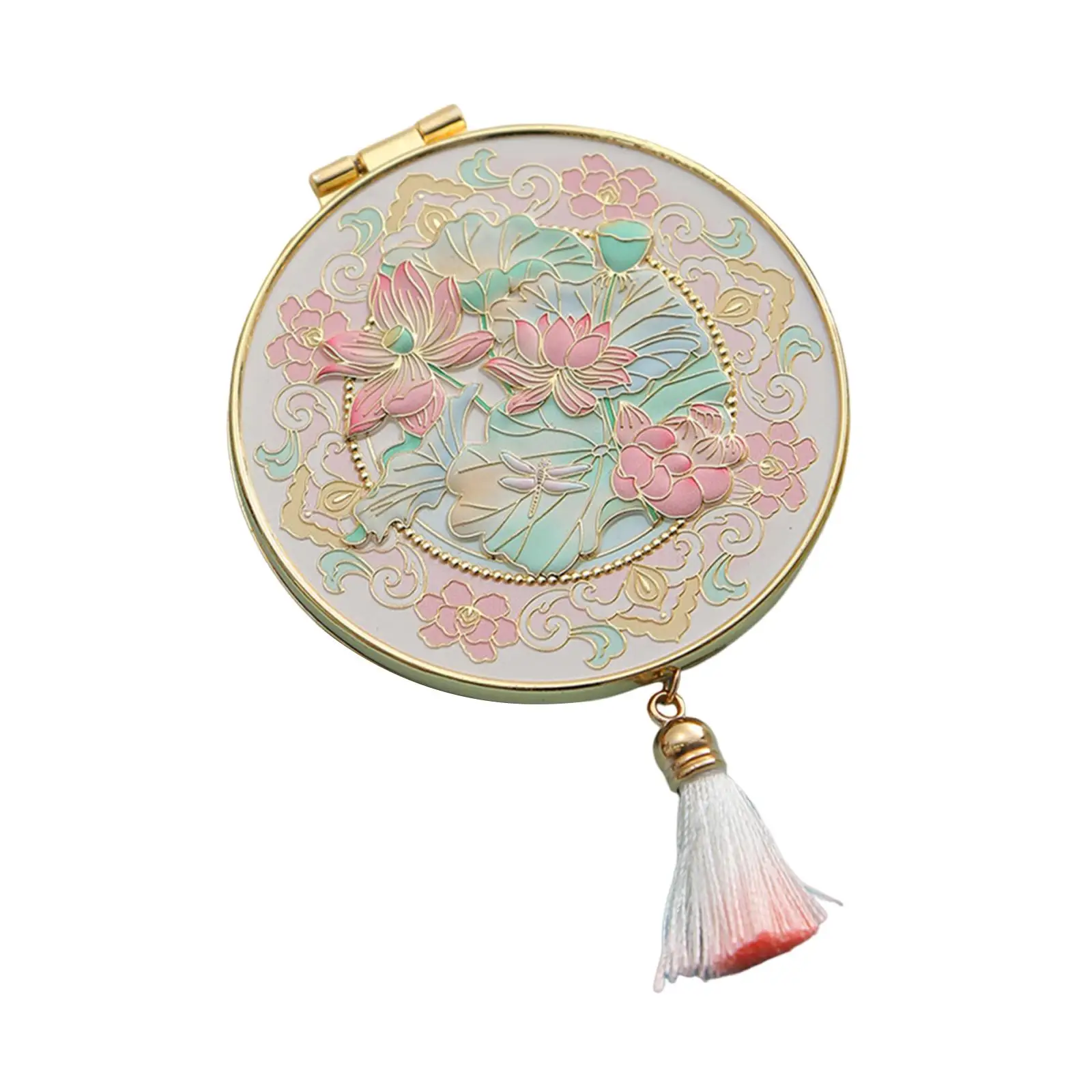 Reise-Make-up-Spiegel, rund, kreativer Kosmetikspiegel für Geldbörse, Tasche, Handtasche