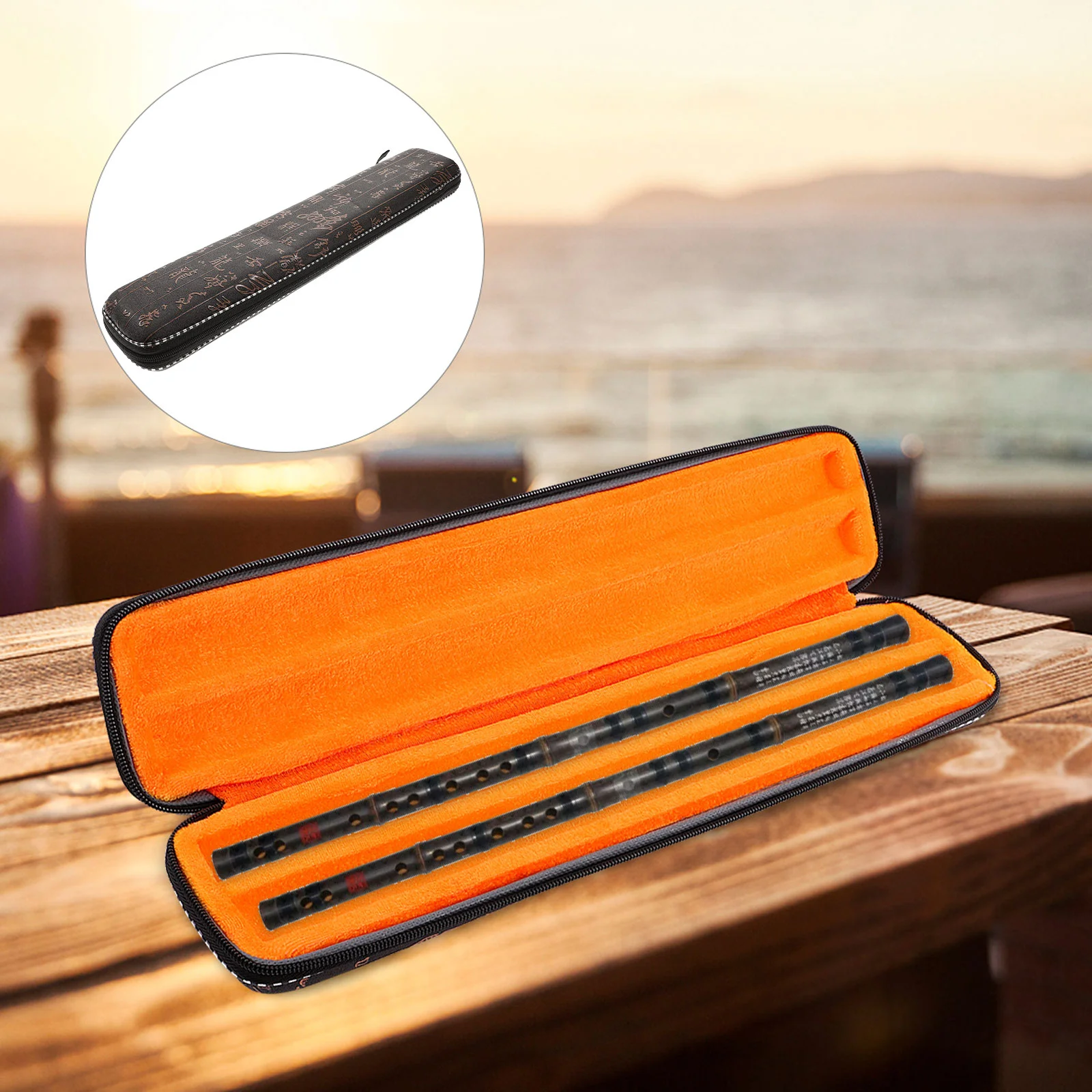 Flute Storage Box Wood Decor Bamboo Flute Box Shockproof Resistant to Moisture Resistance to Fall Off Instrument Flute Case