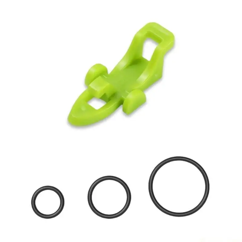 31BE Hook Safety Keeping Holder Fishing Tackle Fishing Rod Hook Keeper with Rubber Rings Baits Holder Quick Installation