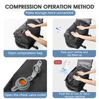 Vacuum Backpack Travel Bag for Men Large Capacity Backpack Business Laptop Backpack Women Men Expandable Backpack School Bag - Image 2