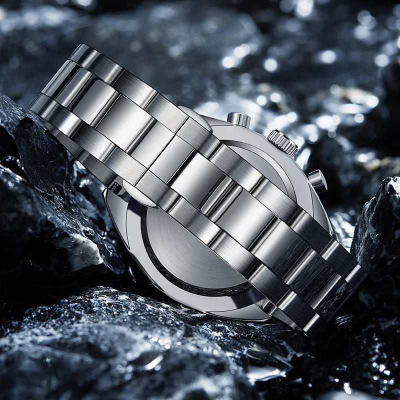 Moda masculina relógios marcas superiores mark fairwhale luxo à prova dwaterproof água relógio automático data negócios quartzo wirstwatch reloj 2023 novo