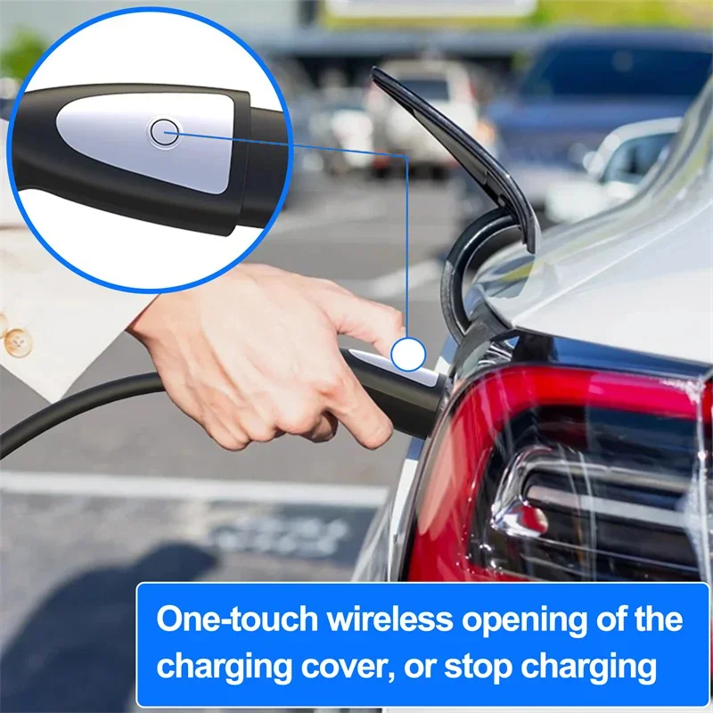 feyree Portable EV Charger with Tesla NACS Connector 32A up to 50A 12kw High Power EV wallbox with APP WIFI for All Tesla Models