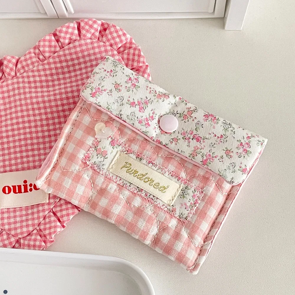 Bolsa de maquillaje de dibujos animados para mujer, hebilla rosa, monedas, lápices labiales, bolsa de almacenamiento de cosméticos, Mini bolsa de maquillaje portátil para regalo